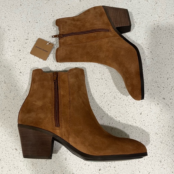 Frye Sandra Suede Boots Cognac Size 8 - Picture 7 of 13